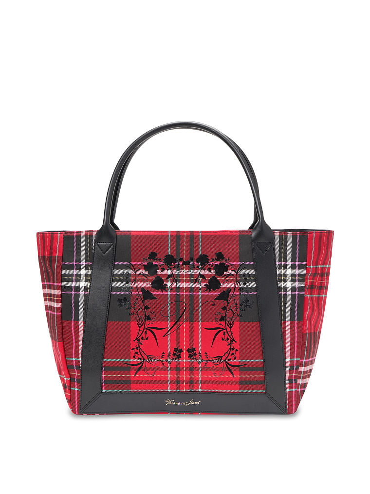 Victoria's Secret - Plaid Tote (Red/ Black)