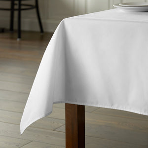 White 100% Pure Cotton Table Cloth Cover