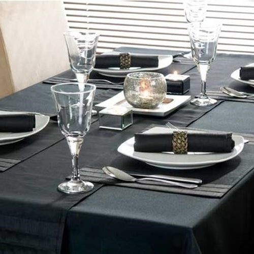 Black Premium Drill Cotton Table Cloth