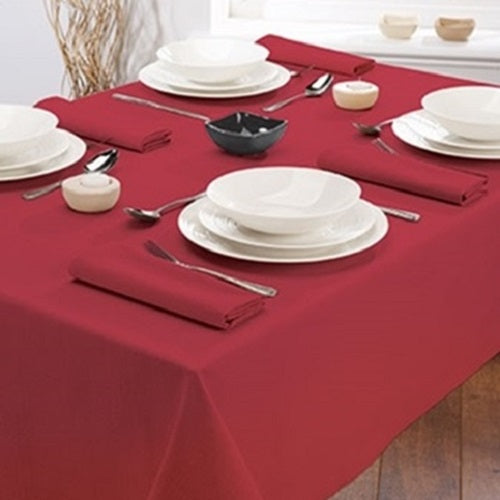 Burgundy Premium Drill Cotton Table Cloth