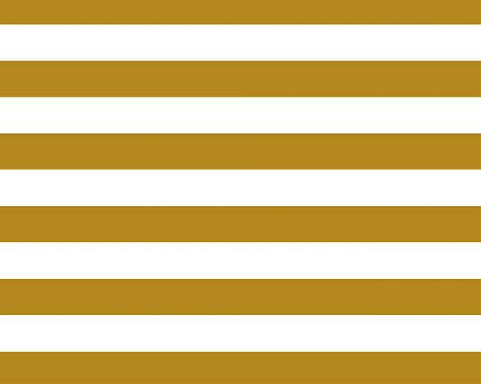 Yellow White Sofia Striped Cotton Fabric