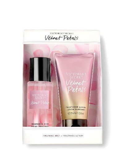 Victoria's Secret - VELVET PETALS Mini Fragrance Mist & Lotion - Gift Set