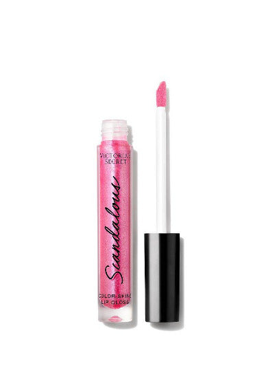 Victoria's Secret New - SCANDALOUS - Color Shine Lip Gloss Hot Pink With Shimmer)