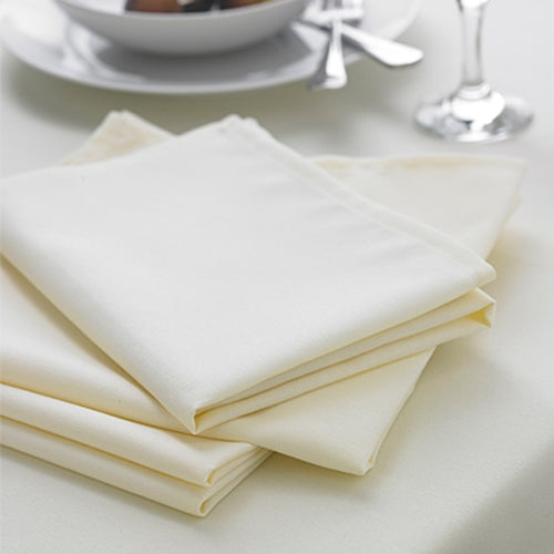 Ivory Twill Polycotton Napkins